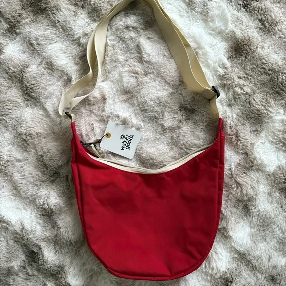 Walker Goods Bay Bag Red Crossbody NWT - Picture 3 of 5